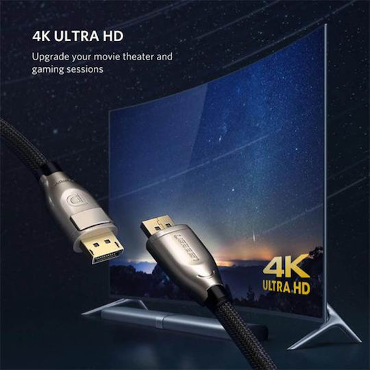 Ugreen Кабел DisplayPort мъжки - DisplayPort мъжки 1м Черен (30118)