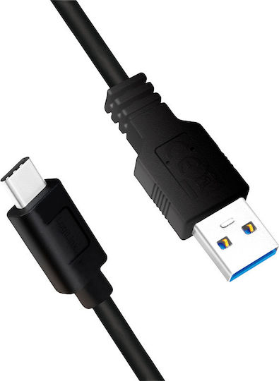 LogiLink USB 2.0 Cable USB-C male - USB-A 15W Μαύρο 3m CU0171