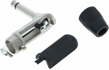 Audio Master TJ054 Stecker 6,3mm Klinke mono männlich Silber
