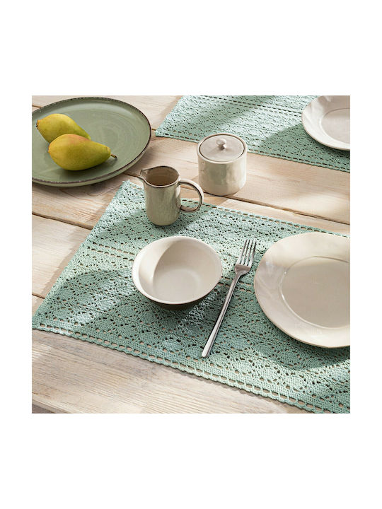 Gofis Home Crochet Placemats Tesatura Sea Glass 50x32cm 1buc