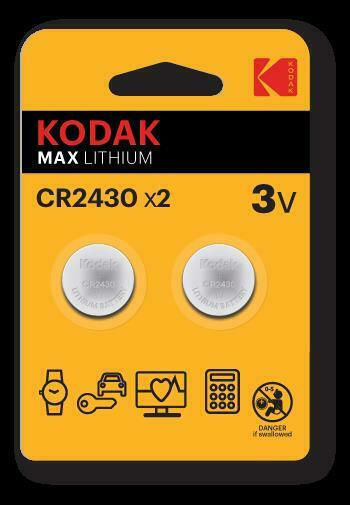 Kodak Max Lithium Baterii pentru ceasuri CR2430 3V 2buc