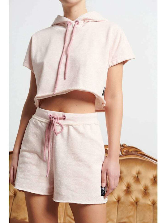 Women's High-waisted Sporty Shorts Pink