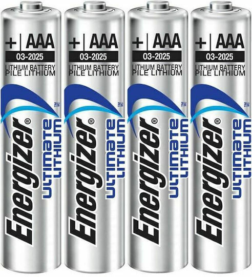 Energizer Ultimate Μπαταρίες Λιθίου AAA 1.5V 4τμχ