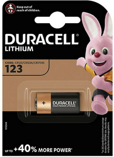 Duracell Ultra Μπαταρία Λιθίου CR123 3V Μιας Χρήσης (Long Life) 1τμχ
