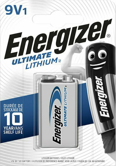 Energizer Ultimate Μπαταρία Λιθίου 9V Για Ανιχνευτές Καπνού & Συστήματα Ασφαλείας 1τμχ