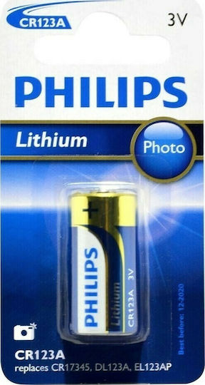 Philips ExtremeLife Μπαταρία Λιθίου CR123 3V Μιας Χρήσης (Long Life) 1τμχ
