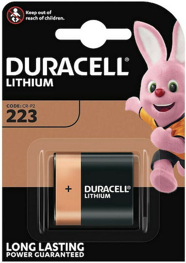 Duracell Ultra Μπαταρία Λιθίου CR-P2 6V Για Επαγγελματικές Κάμερες & Ηλεκτρονικές Βρύσες 1τμχ