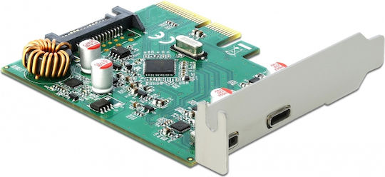 DeLock Κарта PCIe в 2 порта Type-C