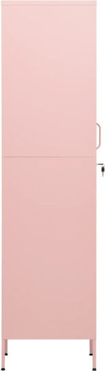 Metallisches Büroaufbewahrungsschubladenschrank mit Schloss Rosa 35x46x180cm