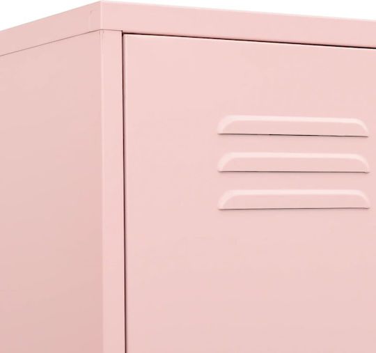 Metallisches Büroaufbewahrungsschubladenschrank mit Schloss Rosa 35x46x180cm