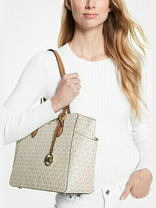 Marilyn Leather Women's Bag Shopper Shoulder Beige
