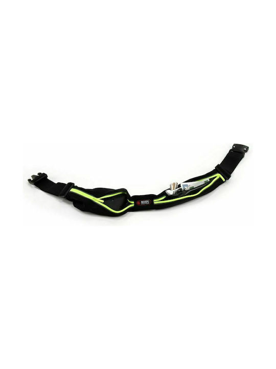 Body Sculpture Reflective Running Belt Τσαντάκι Μέσης για Τρέξιμο Μαύρο