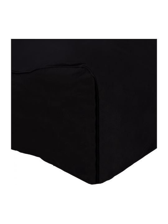 Pouf Liegestuhl Wasserdicht Tanea Schwarze 190x80x60cm