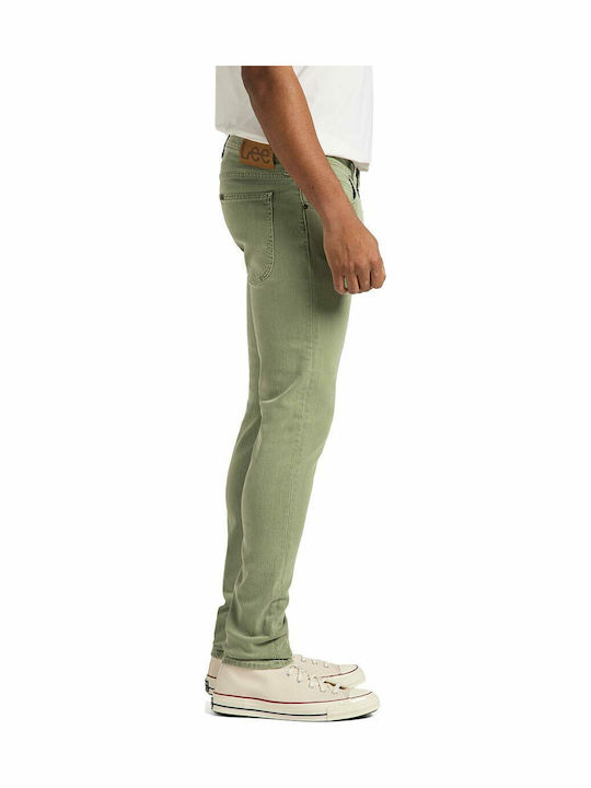Luke Ανδρικό Παντελόνι Τζιν με Slim Tapered Εφαρμογή Πράσινο