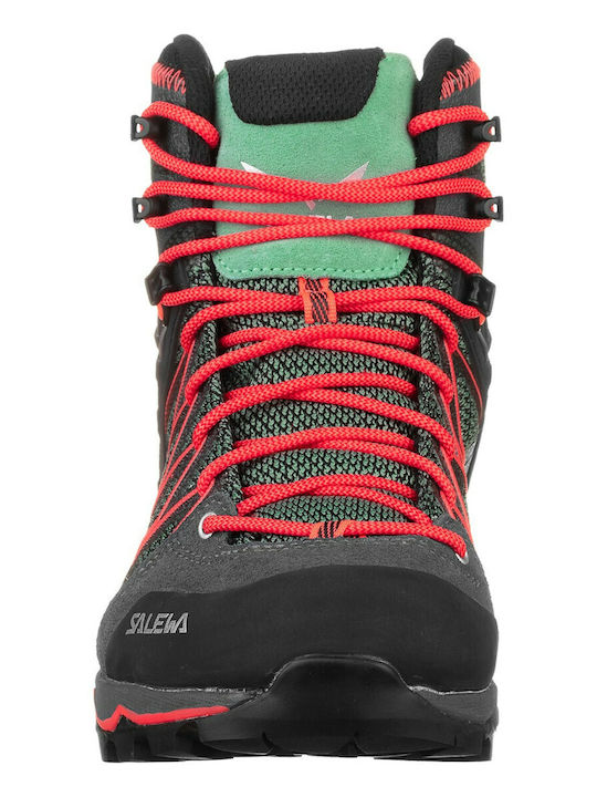 Salewa MTN Trainer Lite Mid GTX Γυναικεία Ορειβατικά Μποτάκια Αδιάβροχα με Μεμβράνη Gore-Tex Πράσινα