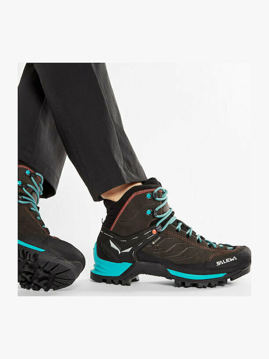 Salewa Mtn Trainer Mid GTX Pentru Femei Încălțăminte De Drumeție Tip Botine Impermeabile Cu Membrana Gore-Tex Negre