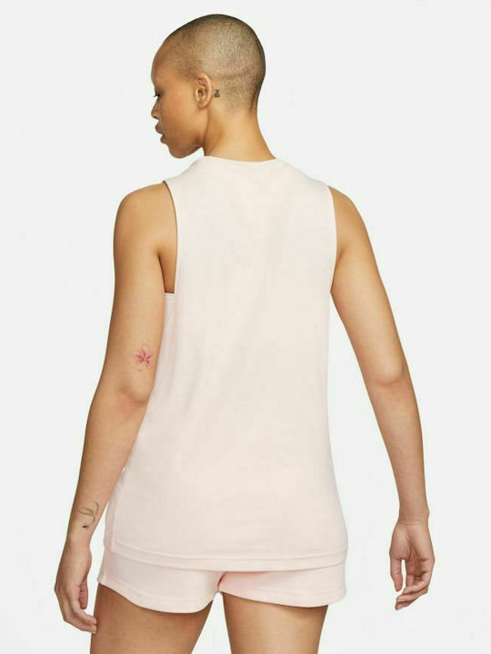 Nike Air Women's Athletic Cotton Blouse Sleeveless Pink