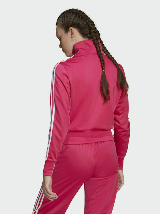 Adidas Firebird Γυναικεία Ζακέτα Φούτερ Φούξια