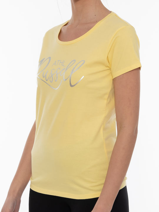 Women's T-shirt Floral Yellow