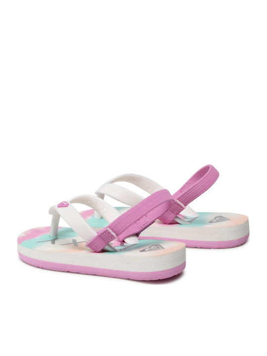 Șlapi pentru copii Flip Flops Albe Tahiti
