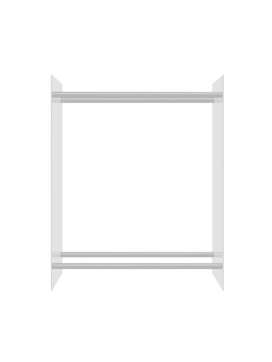vidaXL Glas Regal Holzlagerung 80x35x100cm