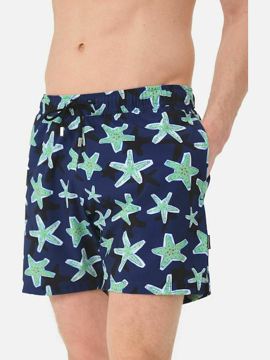 Starfish Ανδρικό Μαγιό Σορτς Navy Μπλε με Σχέδια