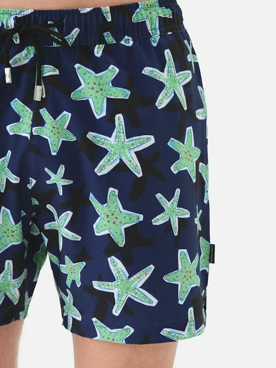 Starfish Ανδρικό Μαγιό Σορτς Navy Μπλε με Σχέδια
