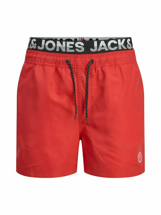 Jack & Jones Crete Herren Badehose Shorts Rot