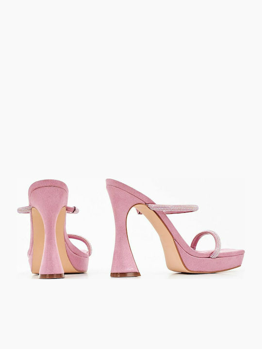 Adine 2 Wildleder Damen Sandalen in Rosa Farbe
