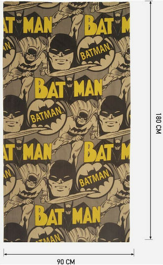 Batman Παιδική Πετσέτα Θαλάσσης Batman 180x90εκ.