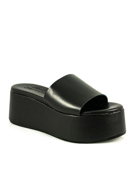 Platforme Dama Tip Slip On Negre