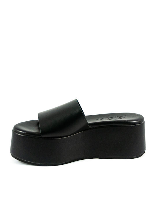 Platforme Dama Tip Slip On Negre
