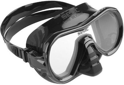 Seac Silicone Diving Mask Giglio Μαύρη Black