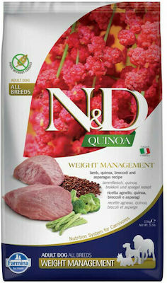 Farmina N&D Quinoa Weight Management 7kg Ξηρά Τροφή Διαίτης για Ενήλικους Σκύλους με Αρνί