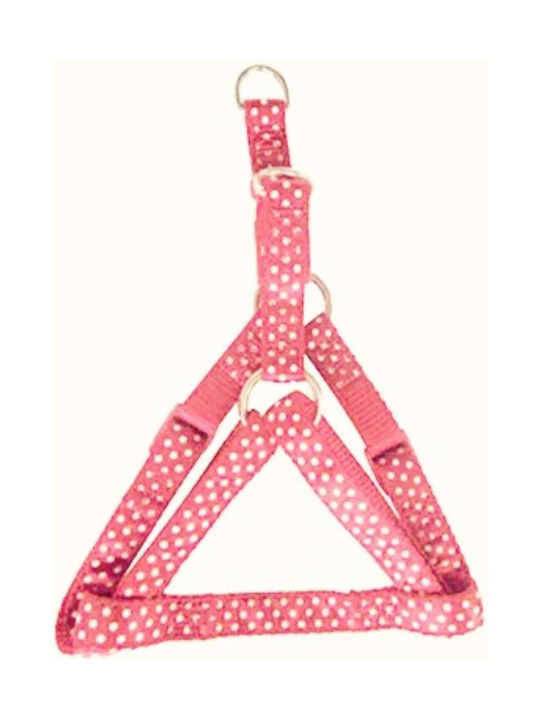 Pet Interest Dog Harness Motivo Dots Pink Small 15mm x 35-55cm 3224-S