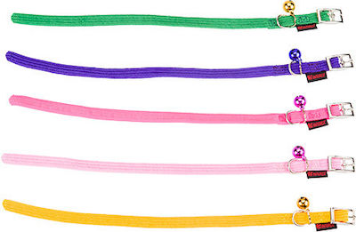 Pet Interest Stretch Line Cat Collar Fuchsia 10mm x 19-33cm