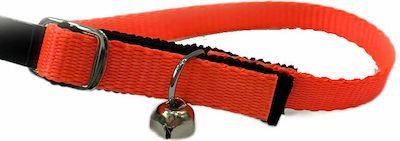 Pet Camelot 4501 Katzenhalsband mit Glocke Orange 10mm x 30cm