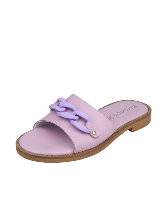 Verraros Damen Flache Sandalen in Lila Farbe