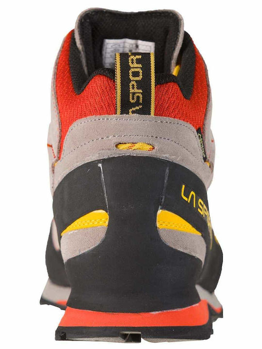 La Sportiva Boulder X Mid GTX Men's Waterproof Hiking Boots With Gore-Tex Membrane Gray