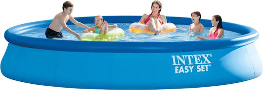 Intex Easy Set Στρογγυλή Πισίνα 9792lt Φουσκωτή 457x84εκ. Μπλε