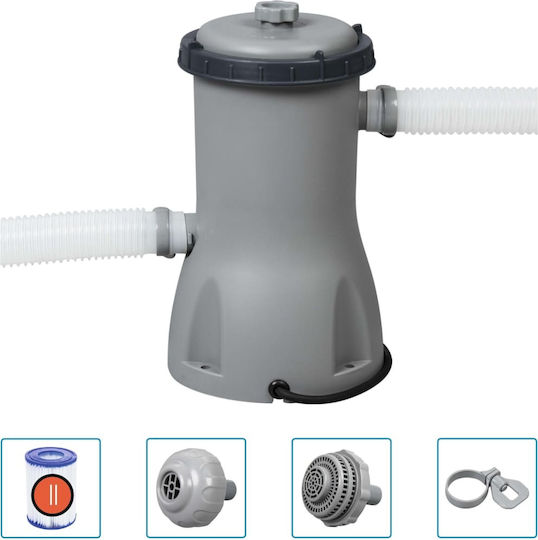 Bestway Pool Pump Flowclear Filter Single-Phase with Maximum Flow 3028 liters/hour