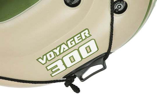 Bestway Hydro-Force Voyager 300 Inflatable Boat 2 People Beige with Oars 243x102cm