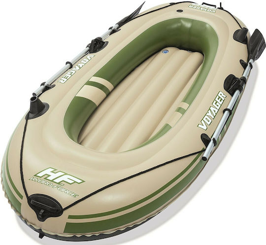 Bestway Hydro-Force Voyager 300 Inflatable Boat 2 People Beige with Oars 243x102cm
