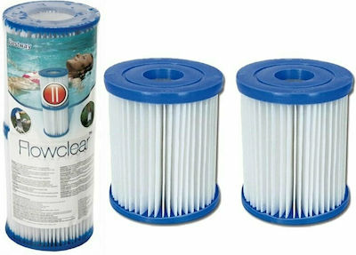 Bestway Flowclear Cartridge II Ανταλλακτικό Φίλτρο Πισίνας