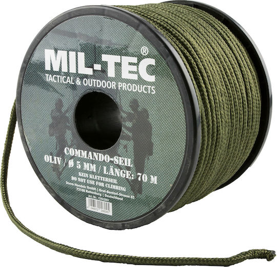 Mil-Tec Commando Rope with Diameter 7mm and Length 50m Rope 7mm / 50m Khaki