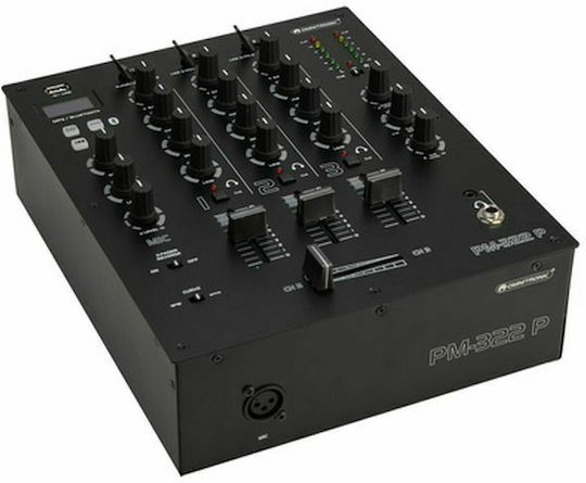 Omnitronic PM-322P Analoger Mischpult 3.0 Kanäle / 2 XLR-Eingänge