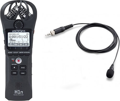 Zoom LMF-2 Condenser (Small Diaphragm) Microphone 3.5mm Πέτου, Clip On for Vocals