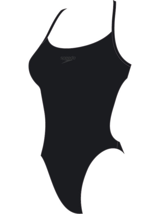 Eco Endurance Thinstrap Athletic One-Piece Swimsuit Black