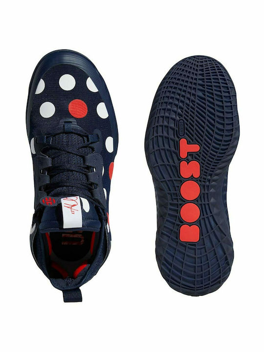 Harden Vol.5 Futurenatural Niedrig Basketballschuhe Team Navy / Cloud White / Vivid Red