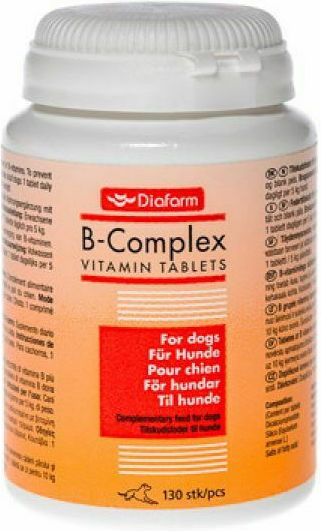Diafarm B-Complex Συμπλήρωμα Διατροφής Σκύλου σε Δισκία 130 tabs για Ενίσχυση Οργανισμού